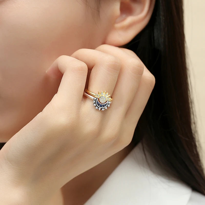 Luxury 925 Sterling Silver Crown Ring