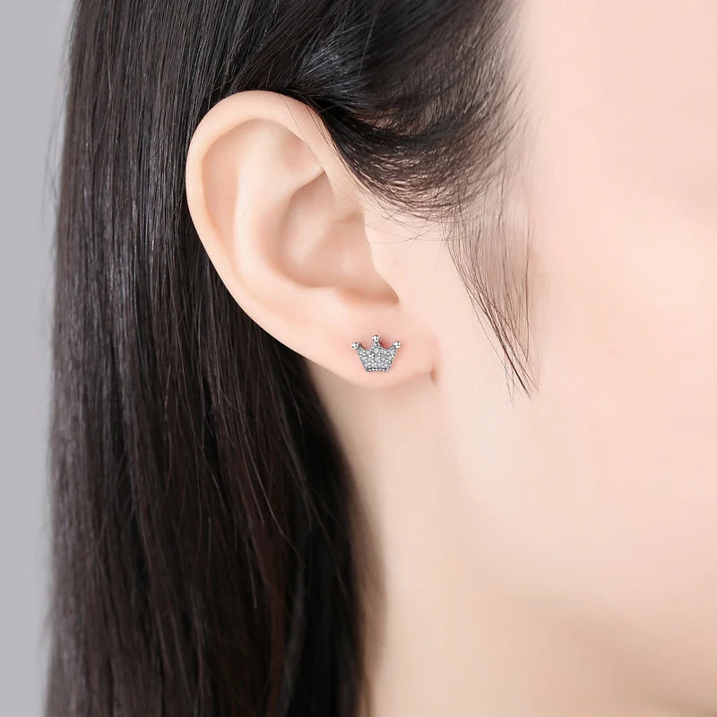 Royal Spark 925 Sterling Silver Crystal Earrings