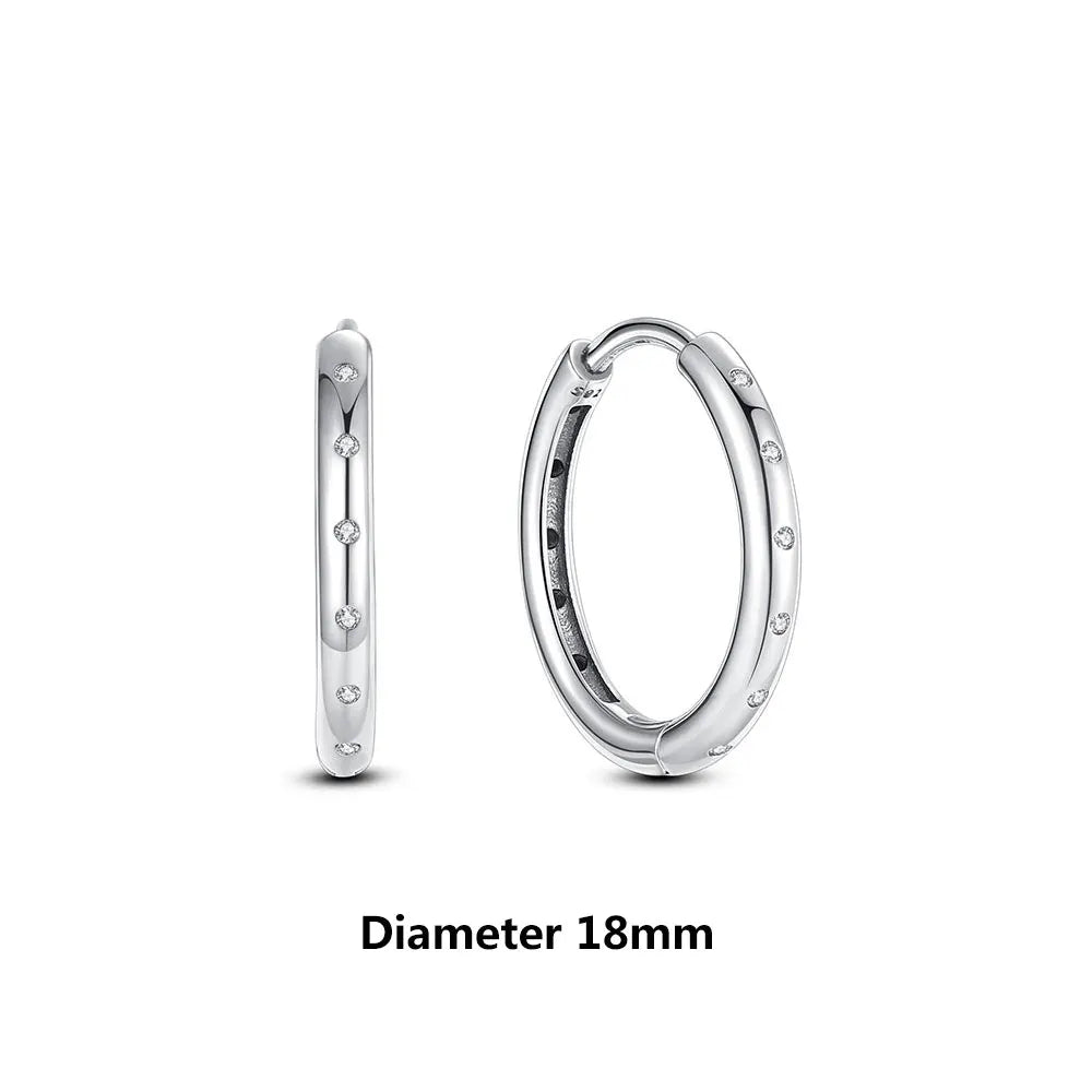 Royal Spark 925 Sterling Silver Crystal Earrings