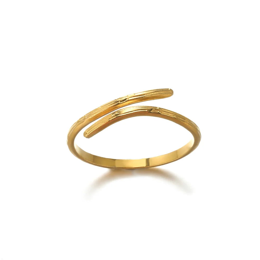 Aesthetic Gold Multi-Row Band