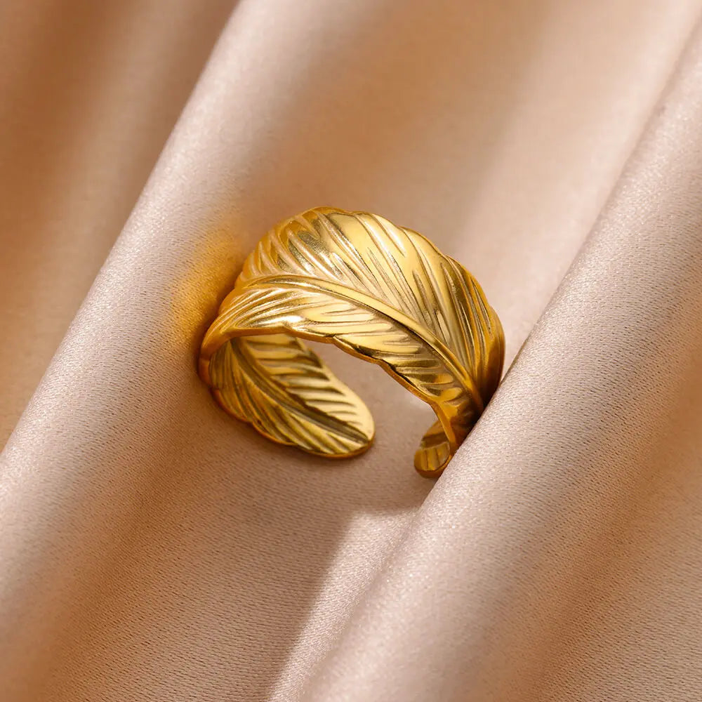 Chunky Geometric Stainless Steel Ring