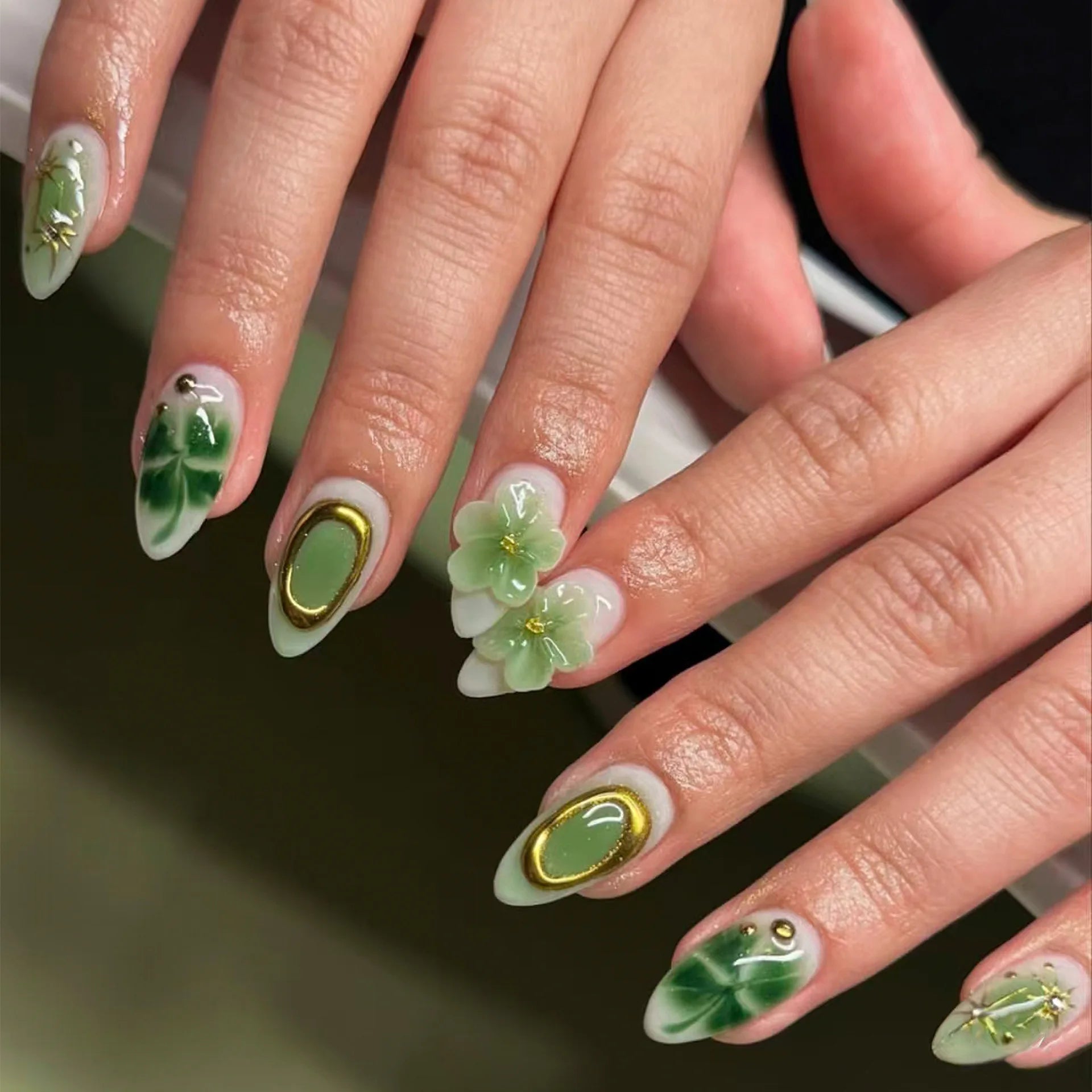 Summer Full-Cover Press-On Nails