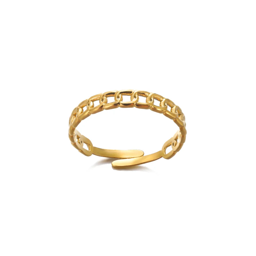 Aesthetic Gold Multi-Row Band