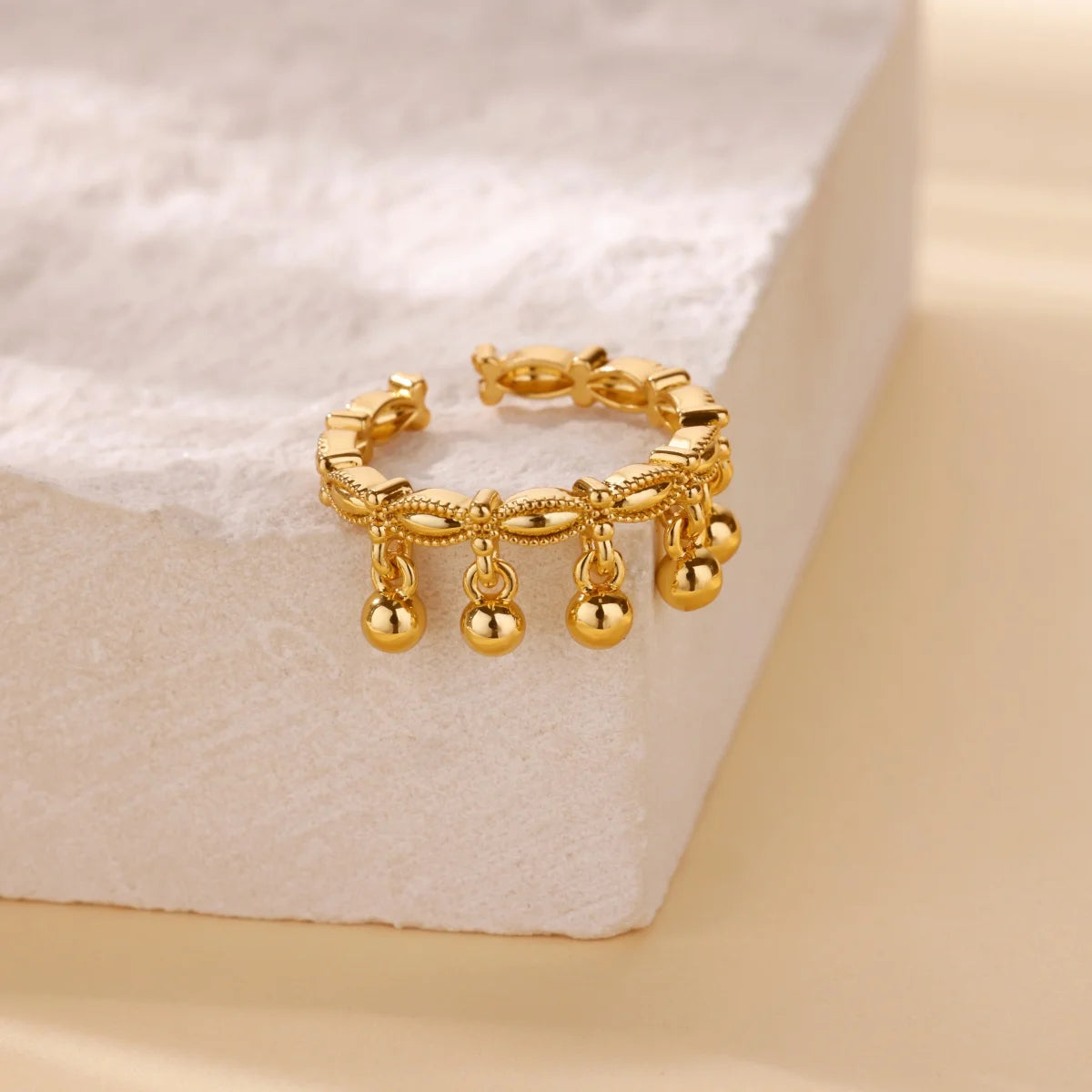 Chunky Geometric Stainless Steel Ring