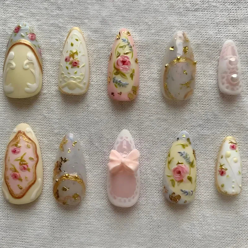 Summer Full-Cover Press-On Nails