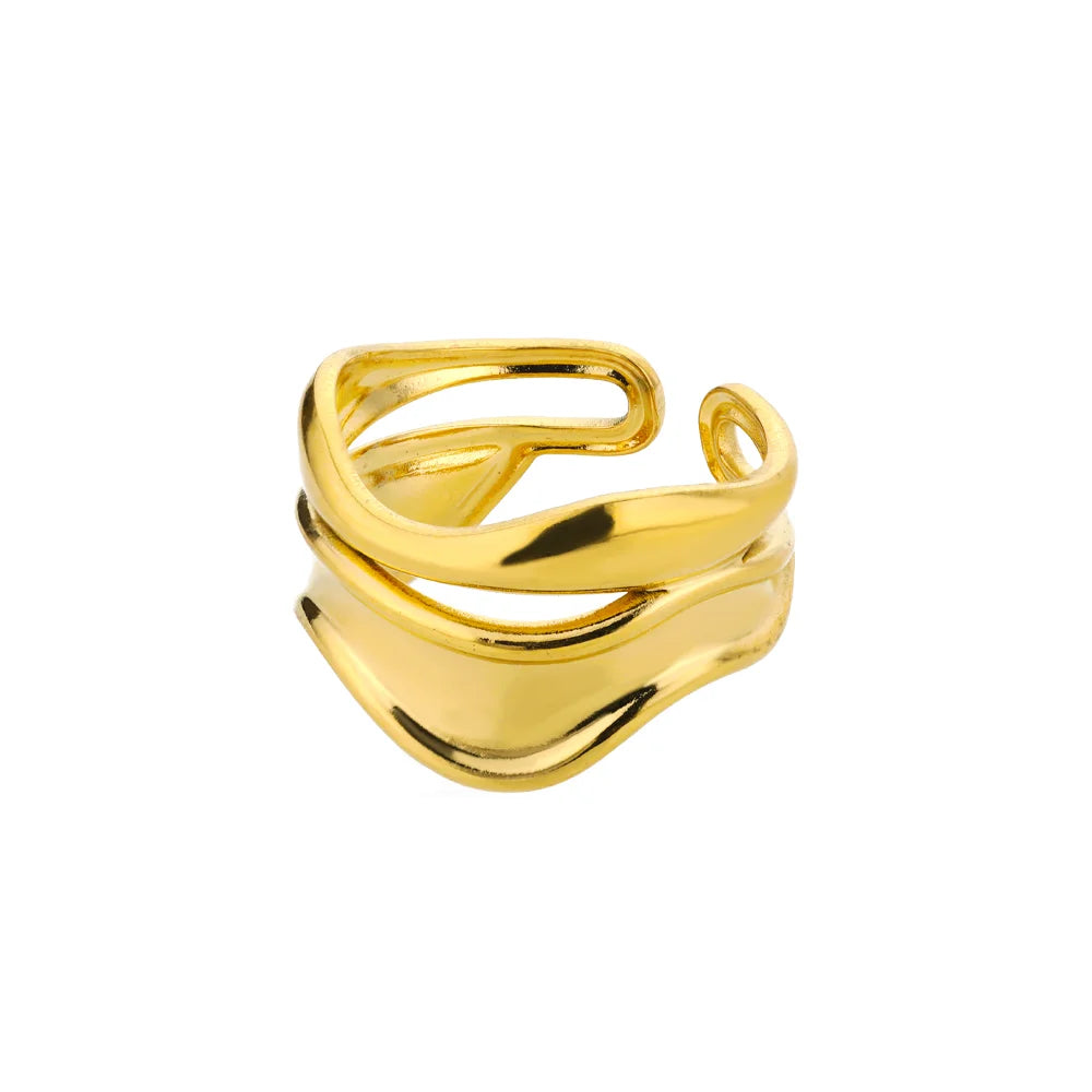 Aesthetic Gold Multi-Row Band