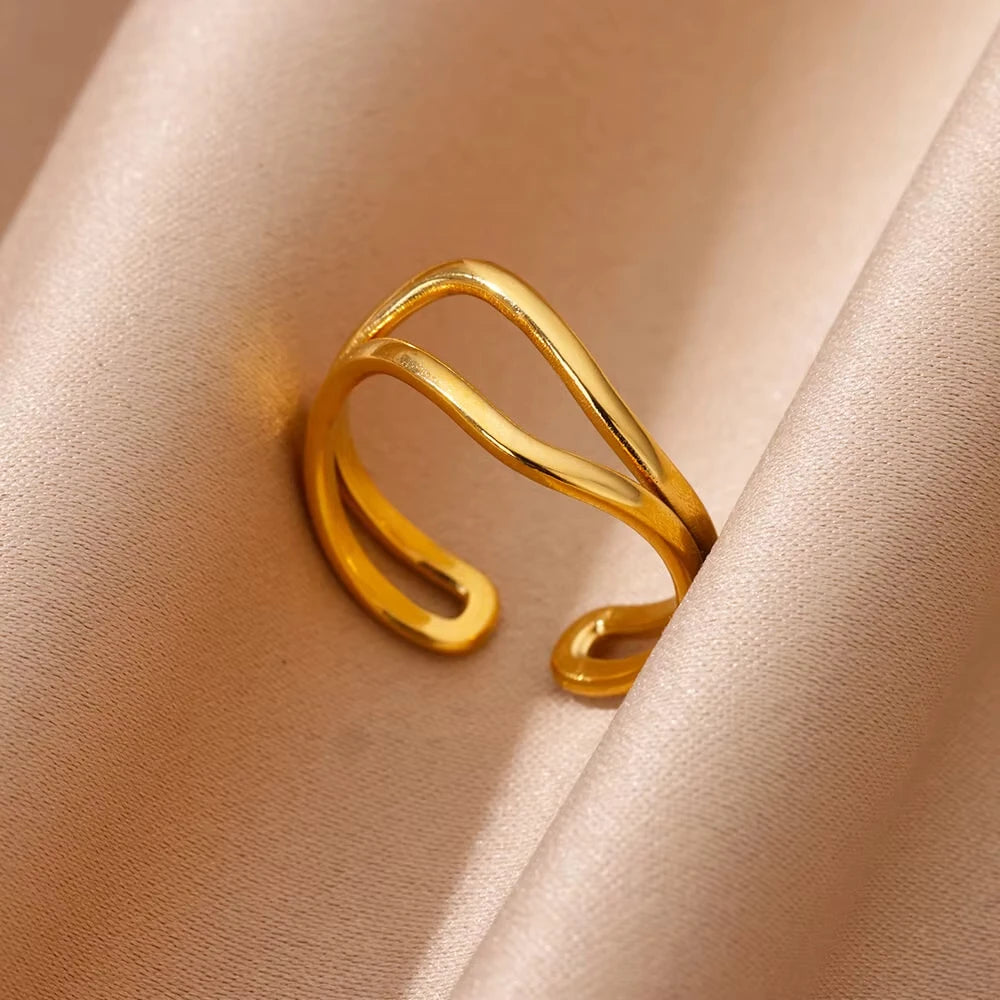 Luxury Zircon Evil Eye Adjustable Ring