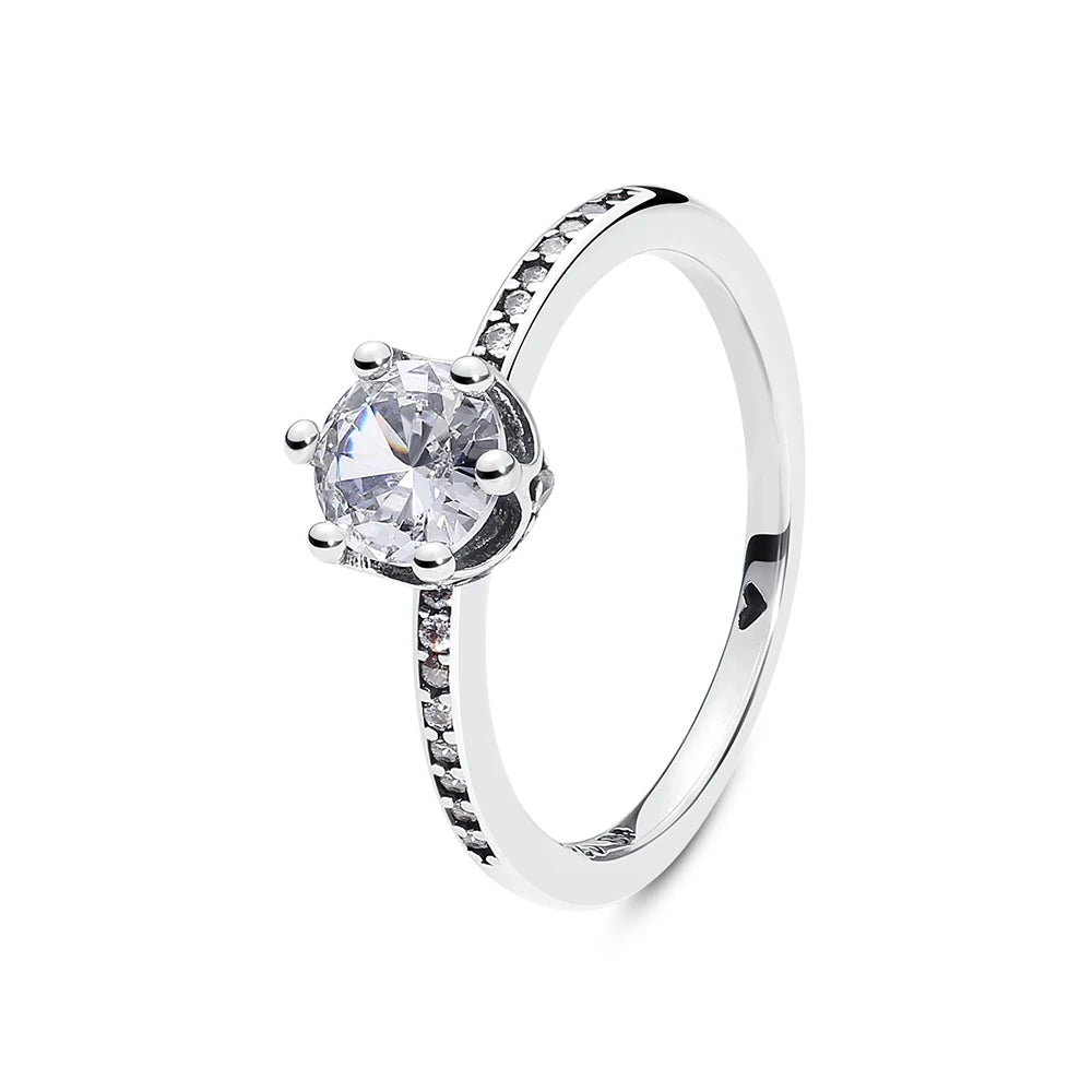 Luxury 925 Sterling Silver Crown Ring
