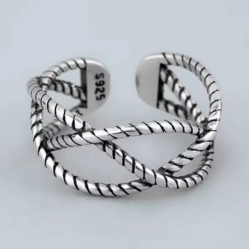 Korean Style Silver Heart Stackable Ring