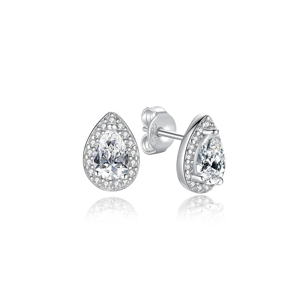 Royal Spark 925 Sterling Silver Crystal Earrings