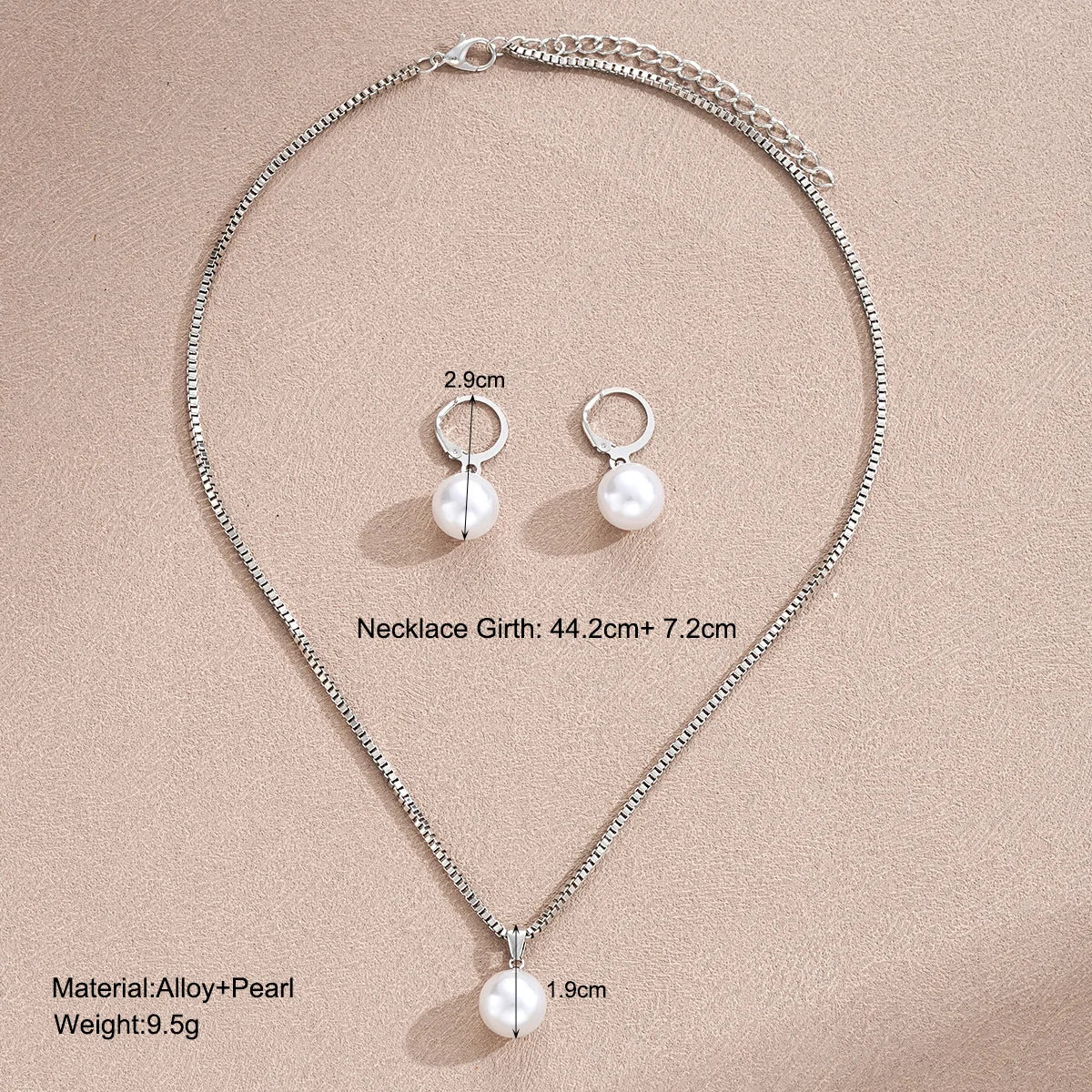 Dainty Pearl Jewelry Set