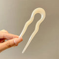 Elegant Tortoiseshell U-Shaped Hair Fork