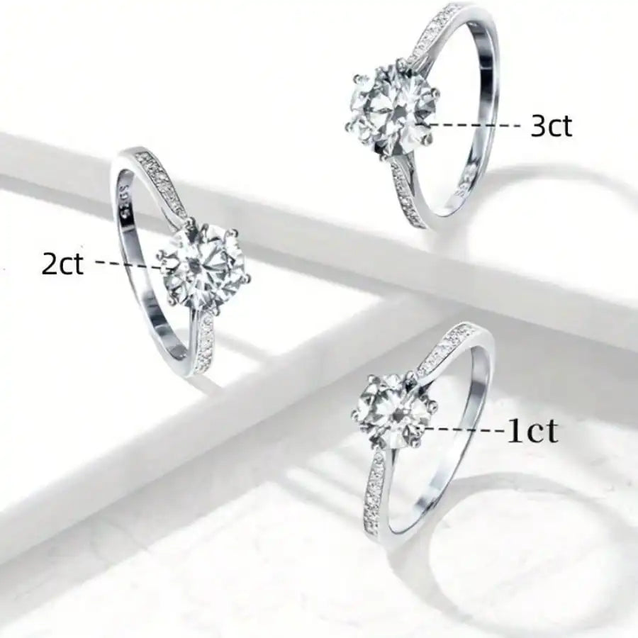 Luxury Six-Prong Solitaire Ring