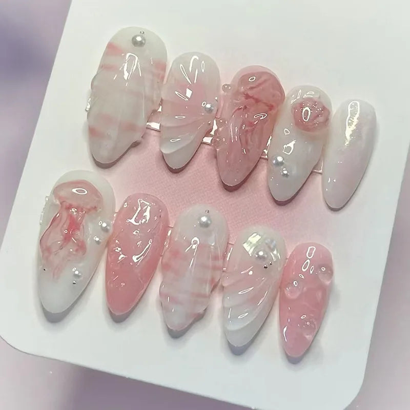 Summer Full-Cover Press-On Nails