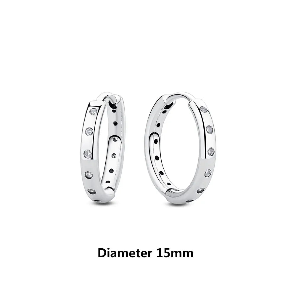 Royal Spark 925 Sterling Silver Crystal Earrings