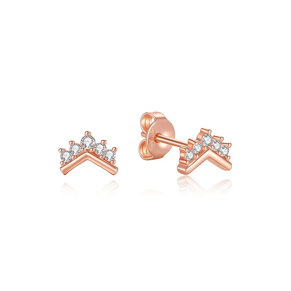 Royal Spark 925 Sterling Silver Crystal Earrings