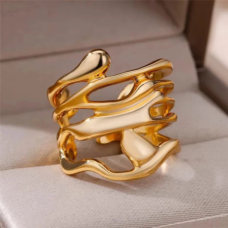 Luxury Zircon Evil Eye Adjustable Ring