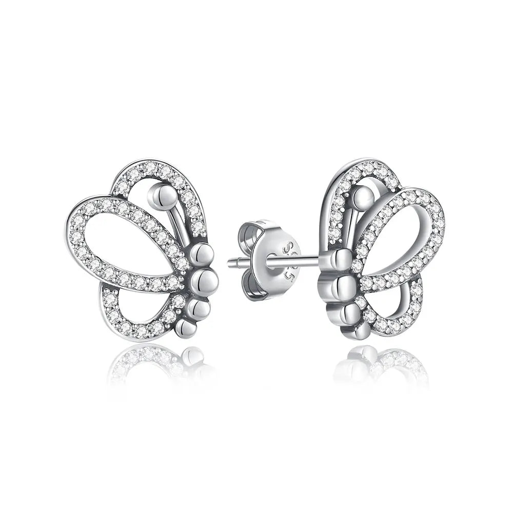 Royal Spark 925 Sterling Silver Crystal Earrings