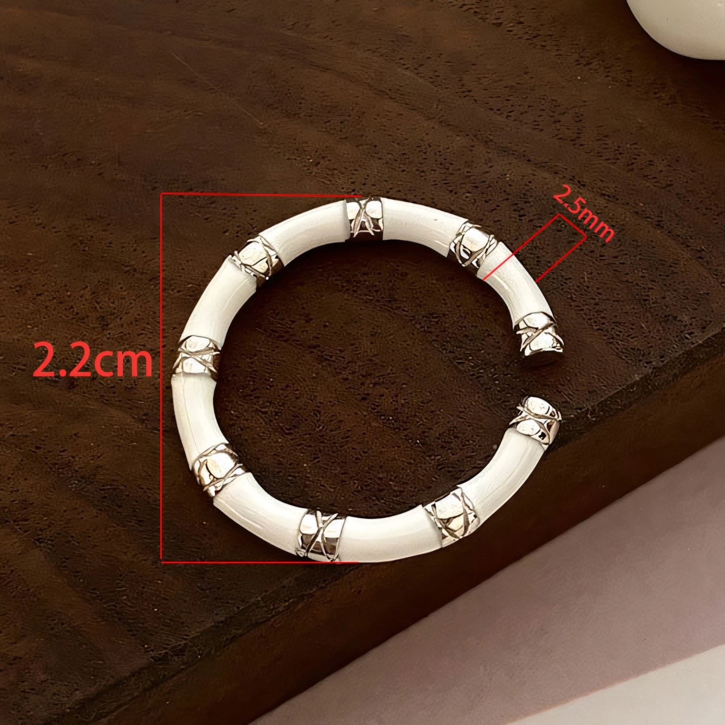 Korean Style Silver Heart Stackable Ring