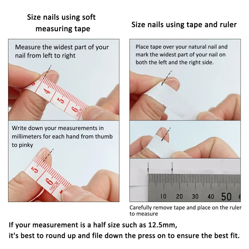 Light Blue Bow Press-On Nails