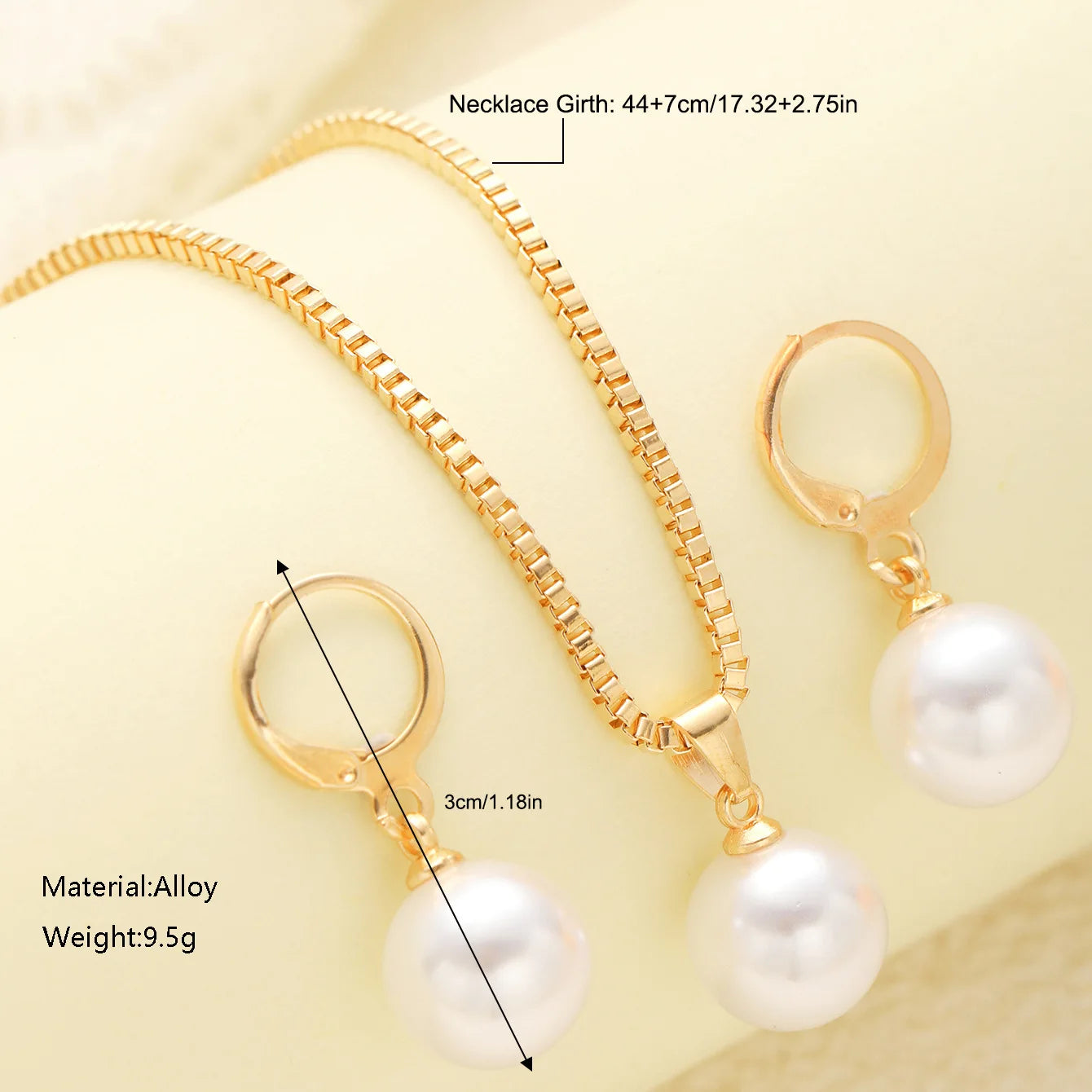 Dainty Pearl Jewelry Set