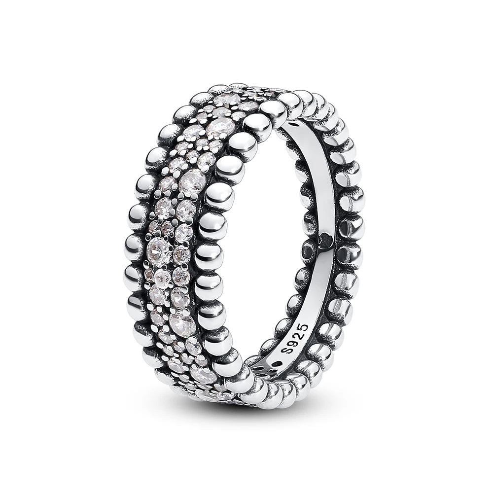 Luxury 925 Sterling Silver Crown Ring