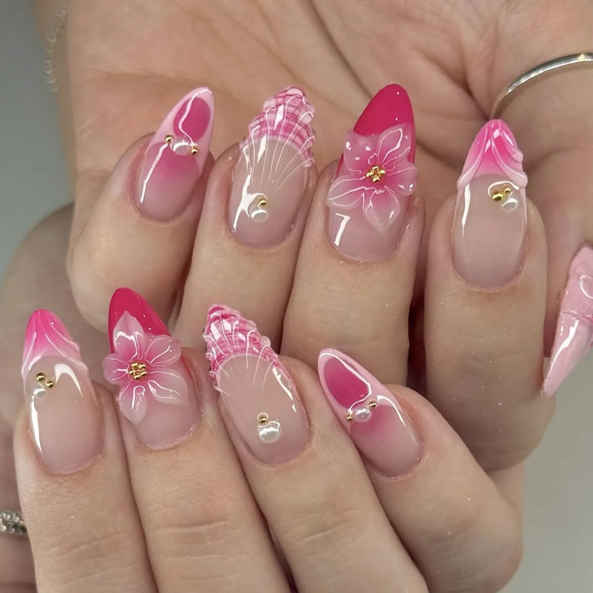 Summer Full-Cover Press-On Nails