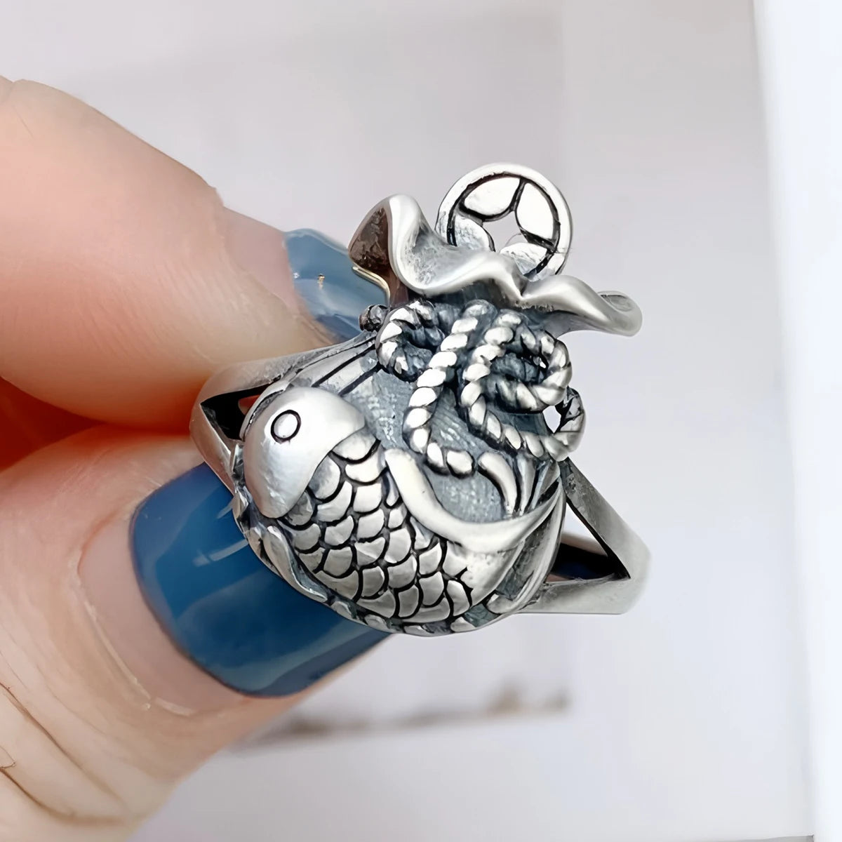 Korean Style Silver Heart Stackable Ring