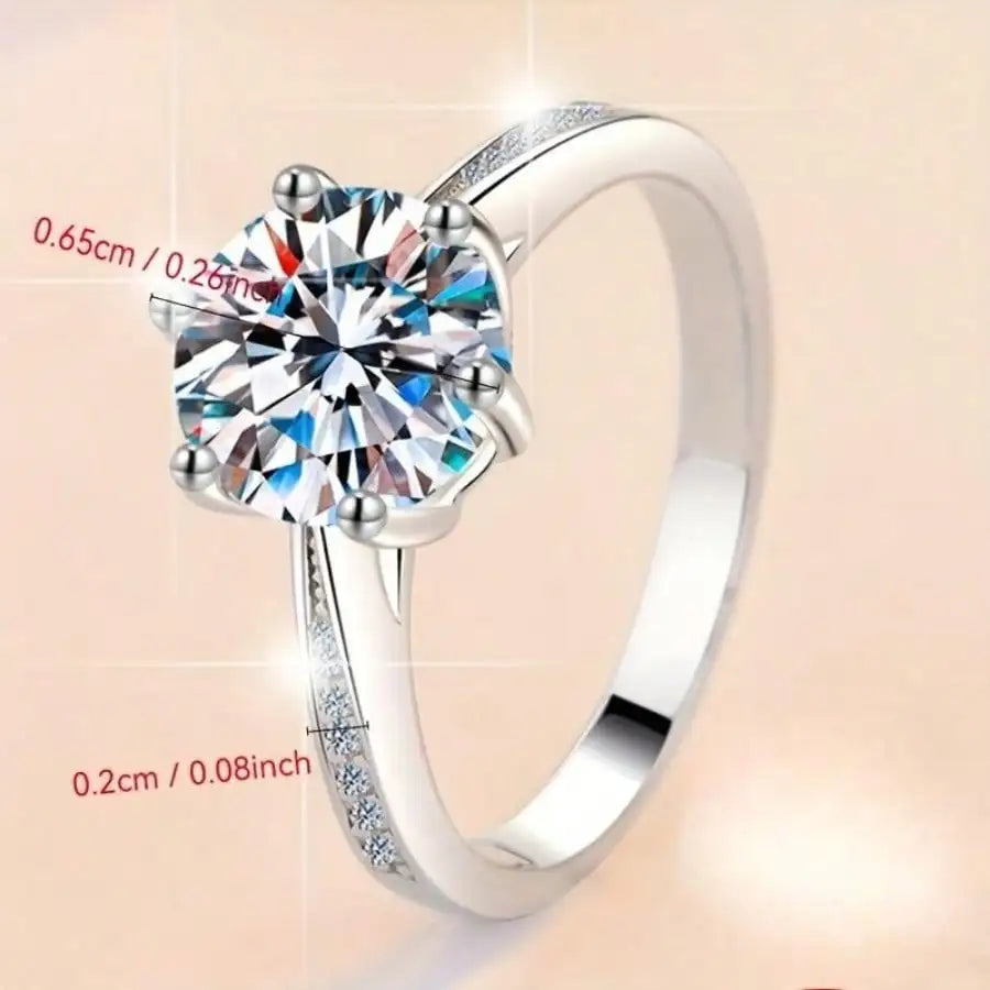 Luxury Six-Prong Solitaire Ring