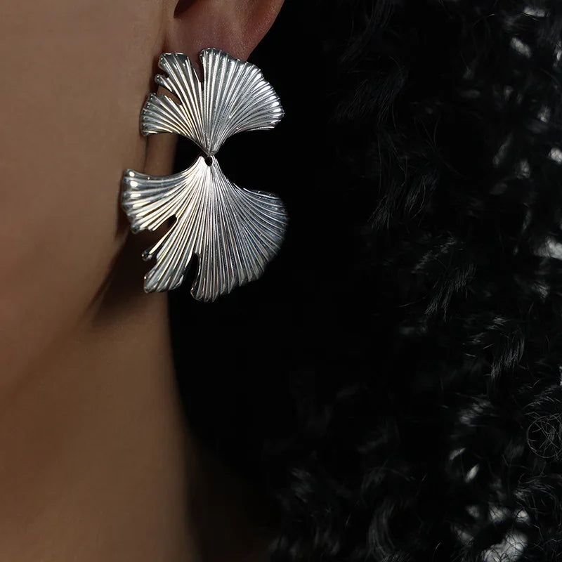 Elegant Gold Blossom Earrings