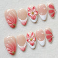 Blue French Pearl Nail Set