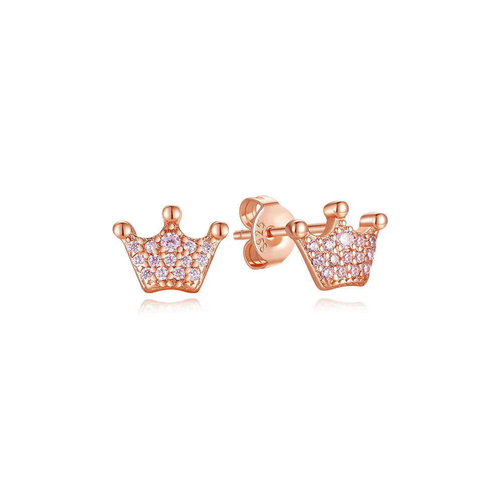 Royal Spark 925 Sterling Silver Crystal Earrings