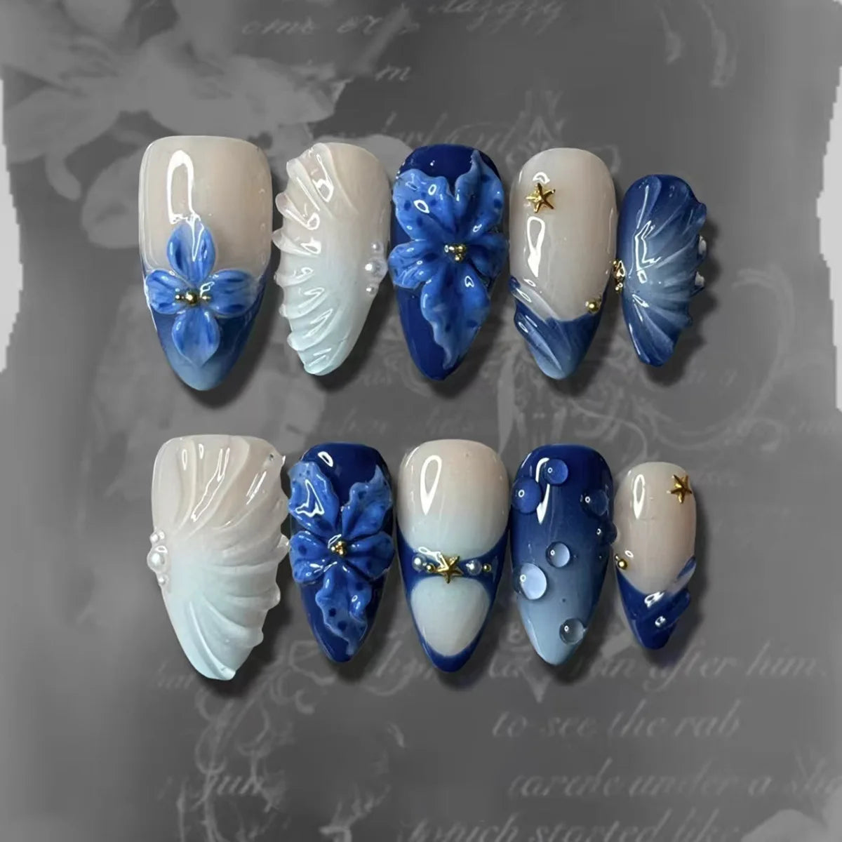Summer Full-Cover Press-On Nails
