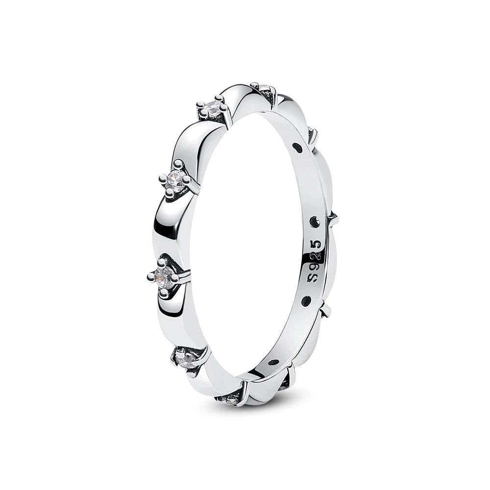 Luxury 925 Sterling Silver Crown Ring