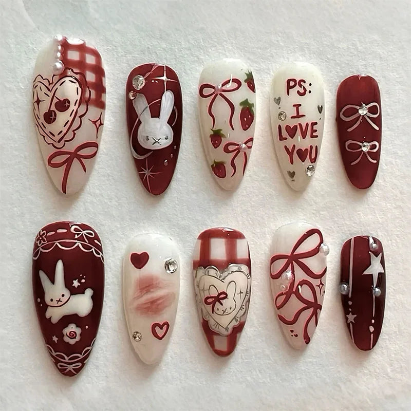 Summer Full-Cover Press-On Nails
