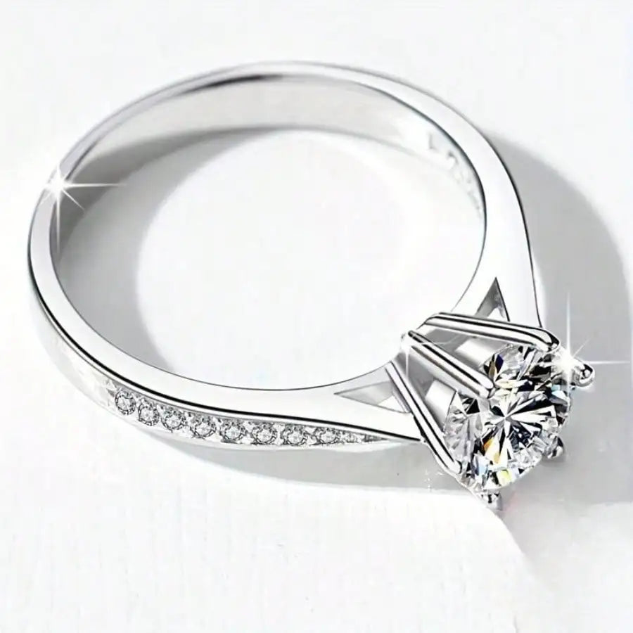Luxury Six-Prong Solitaire Ring