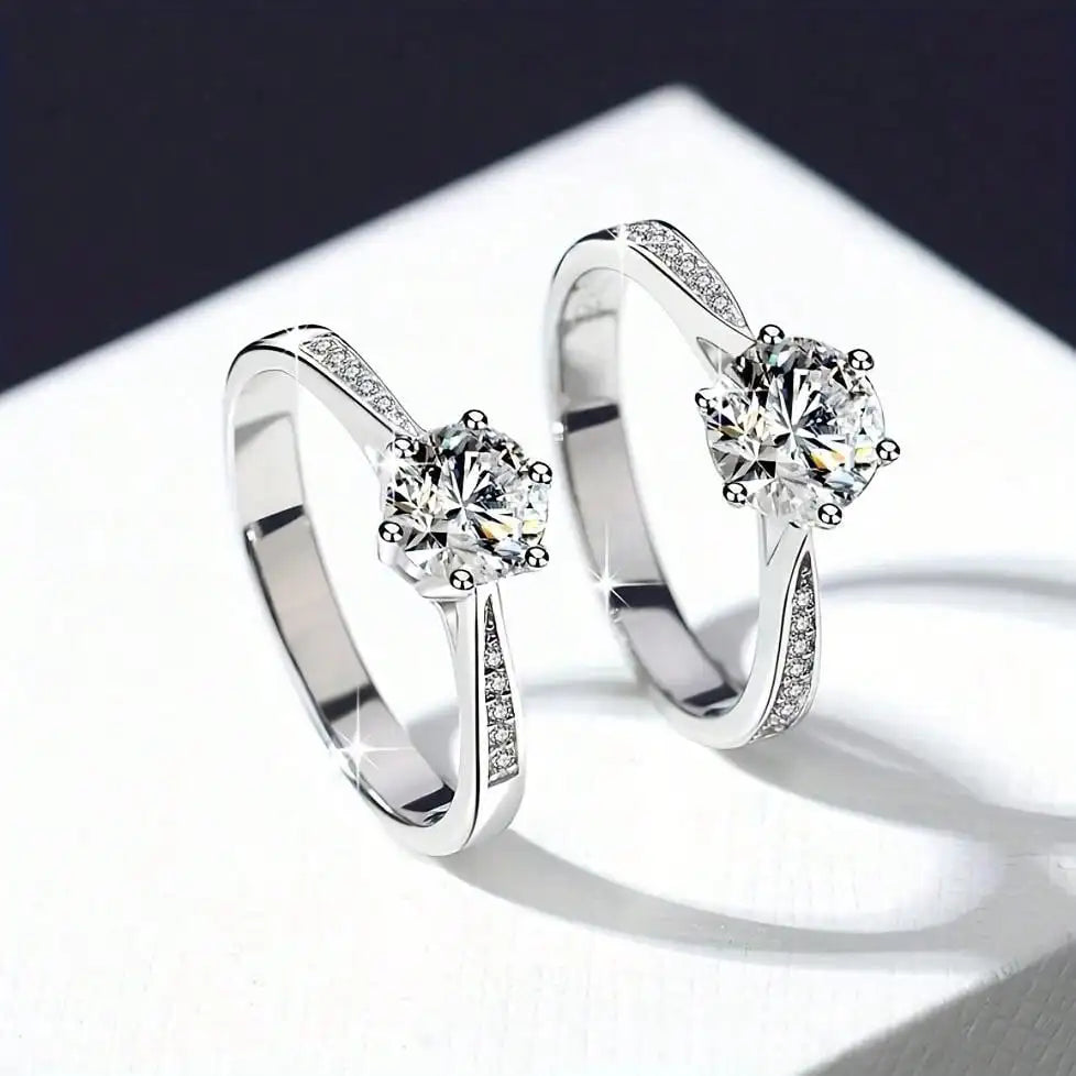 Luxury Six-Prong Solitaire Ring