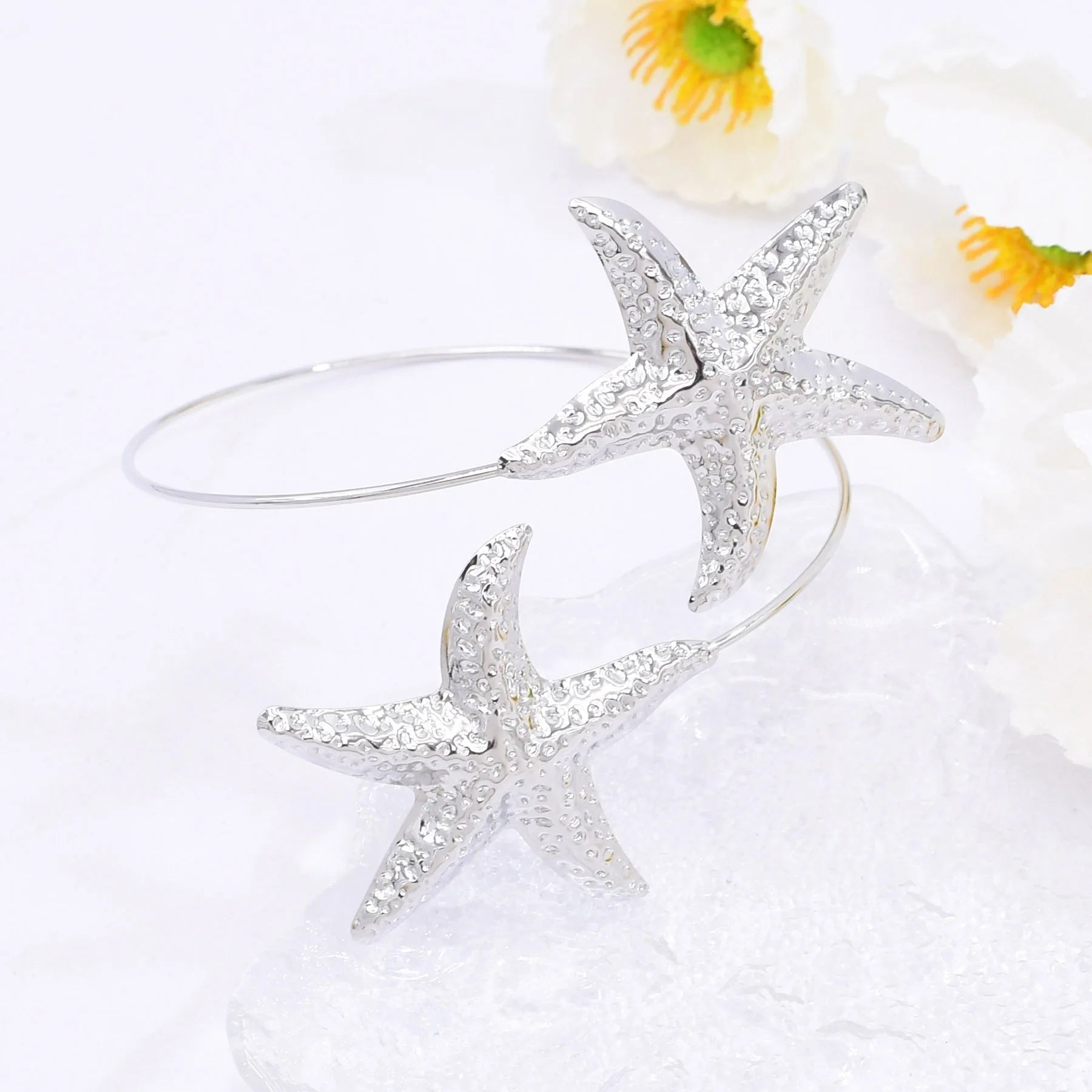 Golden Ocean Starfish Cuff Bracelet