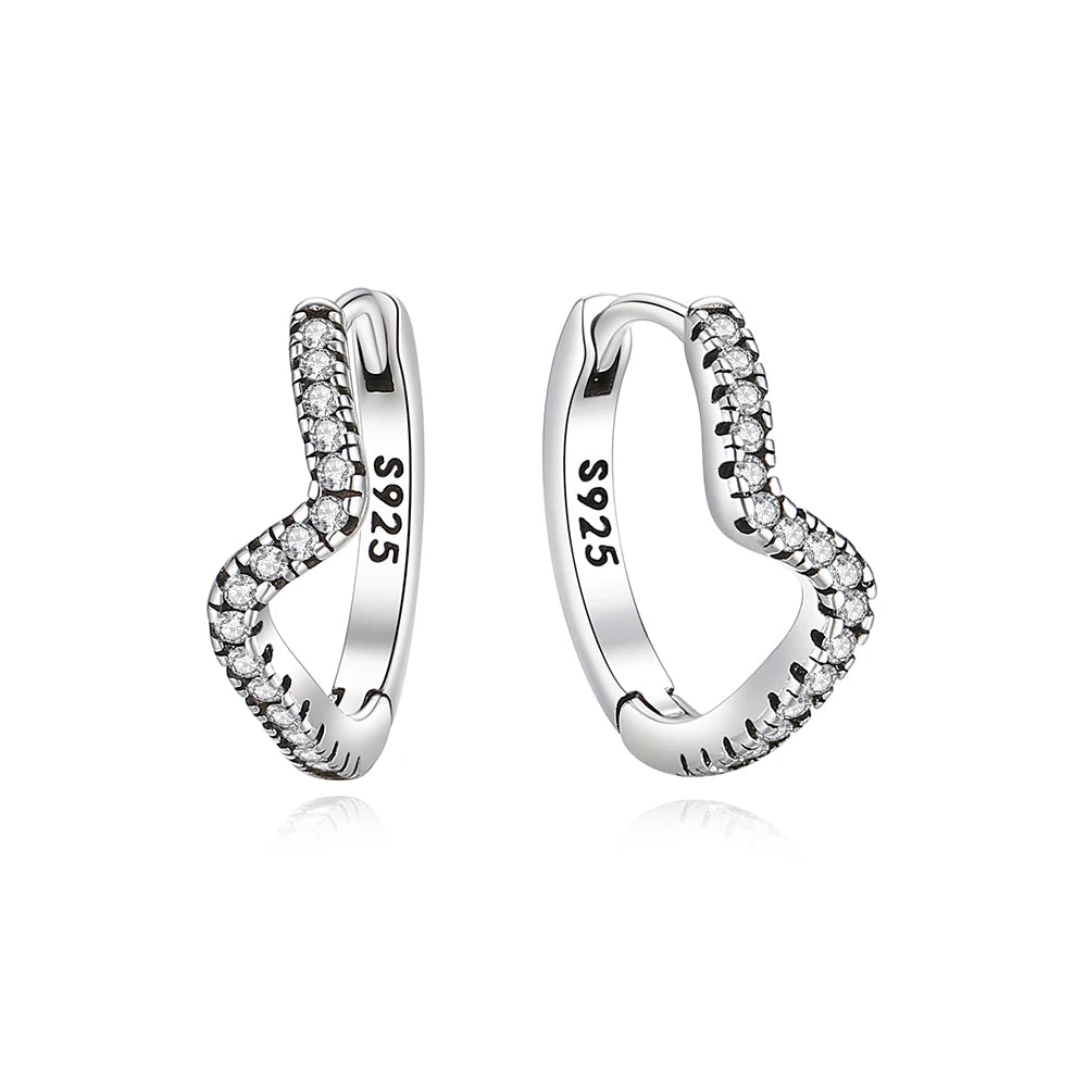 Royal Spark 925 Sterling Silver Crystal Earrings