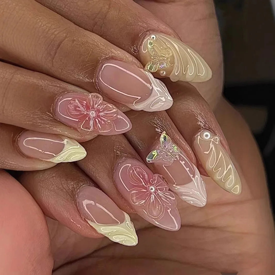 Summer Full-Cover Press-On Nails