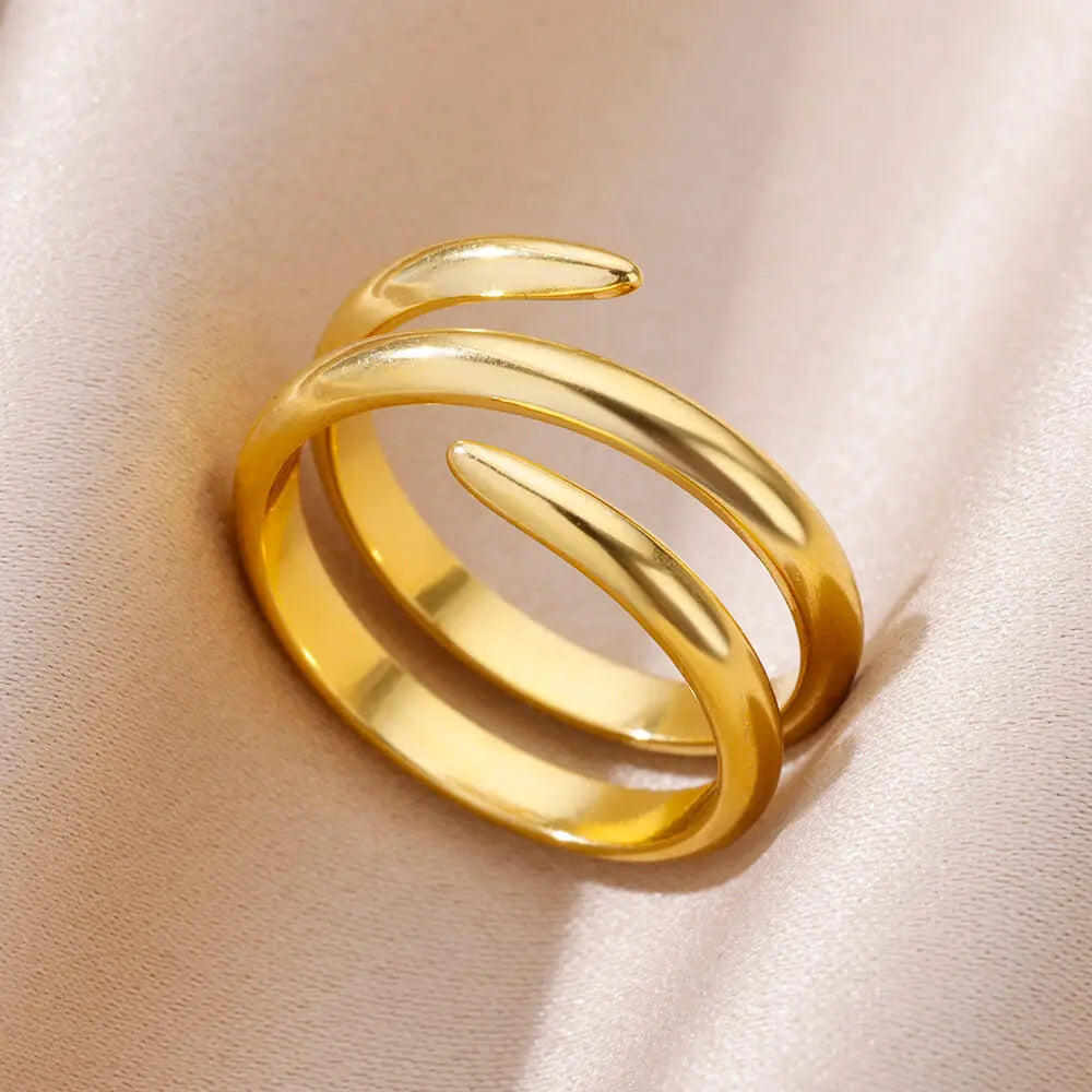 Aesthetic Gold Multi-Row Band