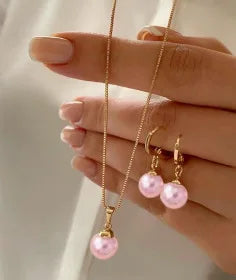 Dainty Pearl Jewelry Set
