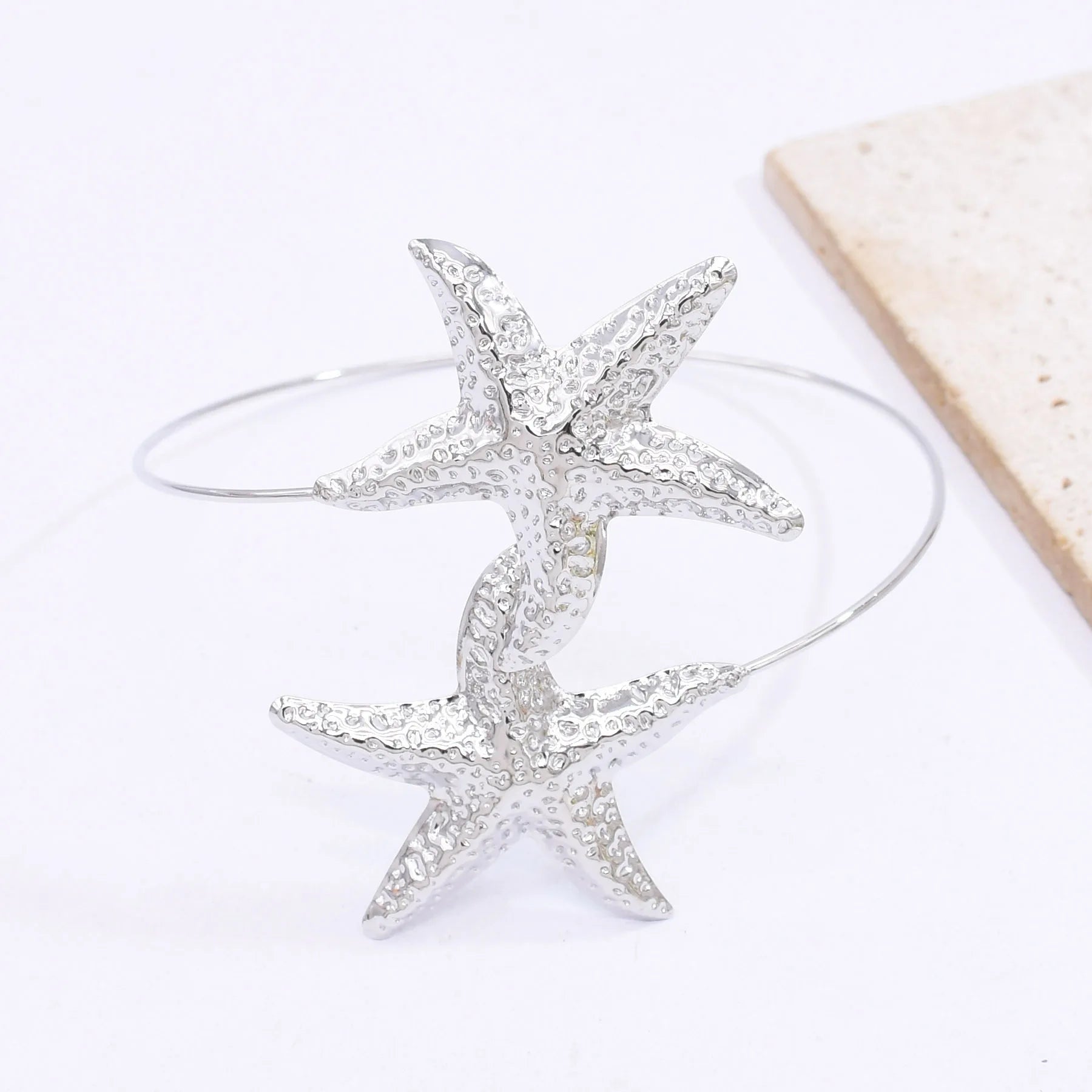 Golden Ocean Starfish Cuff Bracelet