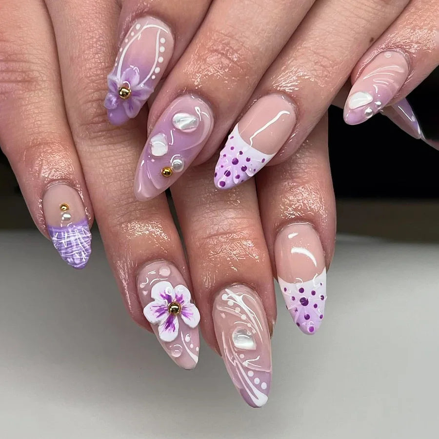 Summer Full-Cover Press-On Nails
