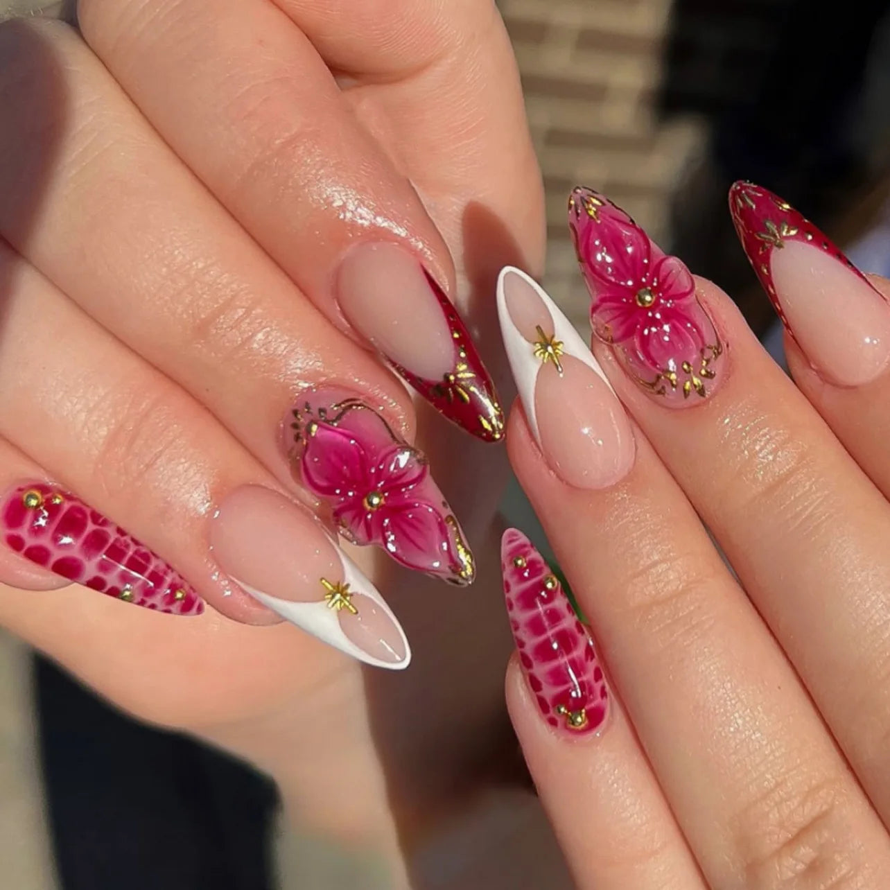 Summer Full-Cover Press-On Nails