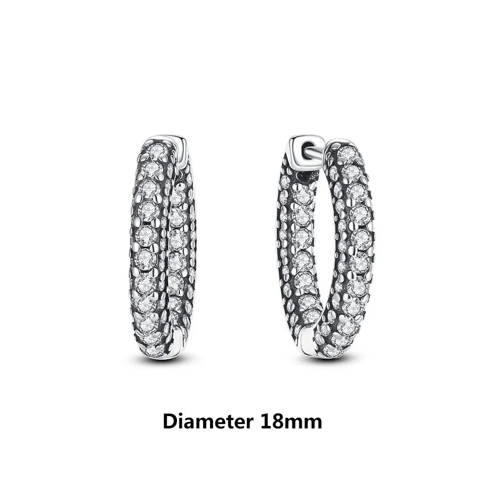 Royal Spark 925 Sterling Silver Crystal Earrings