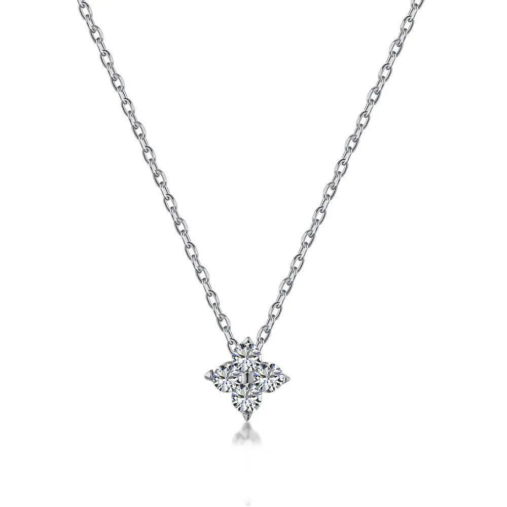Trendy Leaf Zircon Necklace – Elegant Women’s Chain Jewelry