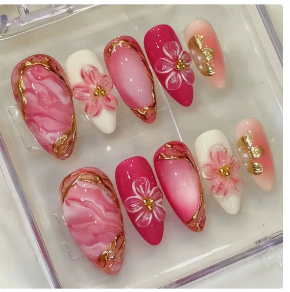 Summer Full-Cover Press-On Nails