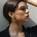 Elegant Gold Blossom Earrings