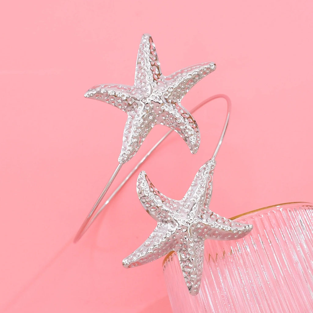 Golden Ocean Starfish Cuff Bracelet